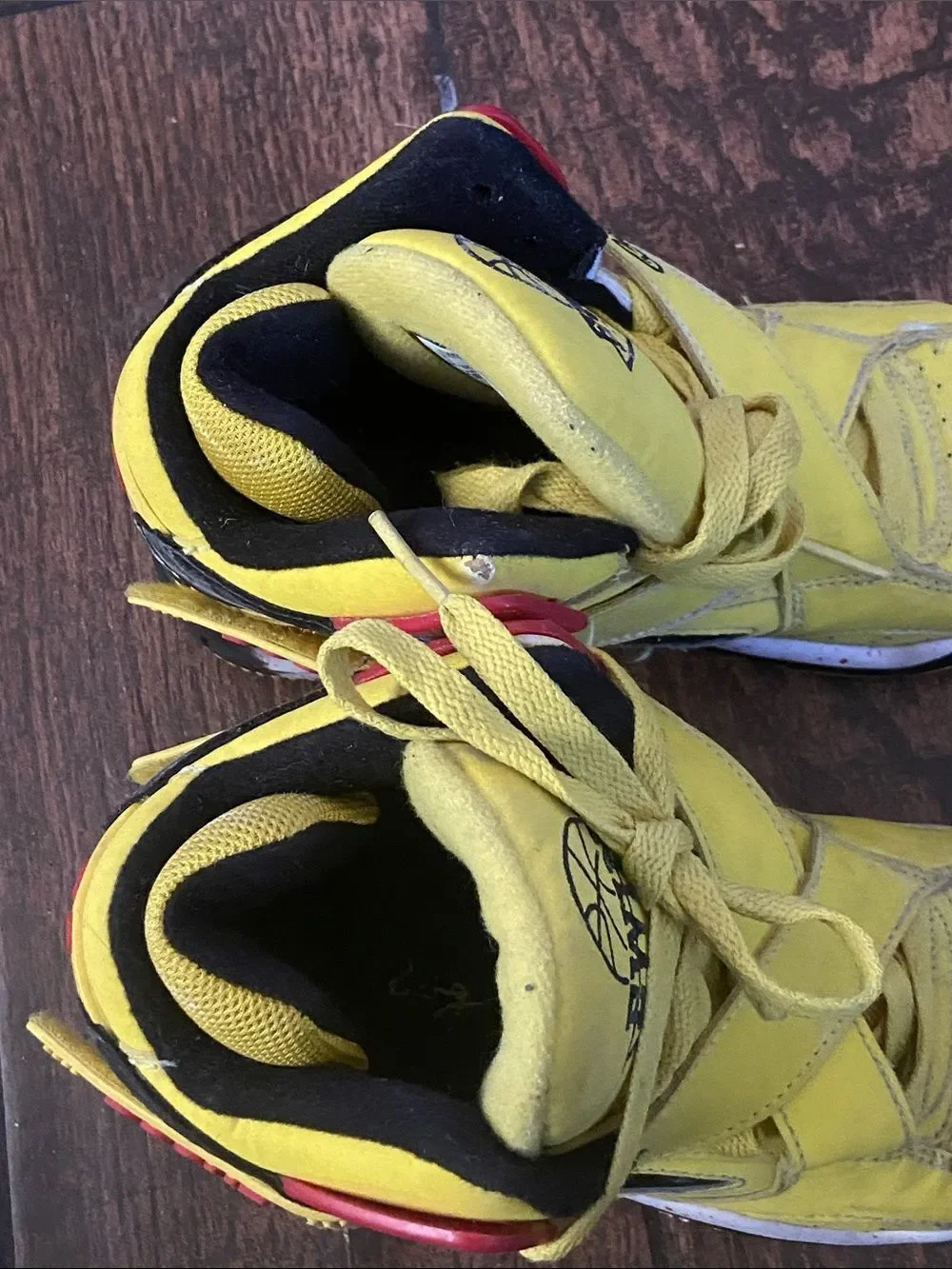 Patrick Ewing Kids Yellow Basketball-Style Sneakers Kids Size 5 US